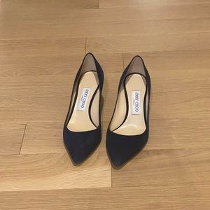 Jimmy Choo Romy 60 Navy Suede Size 37